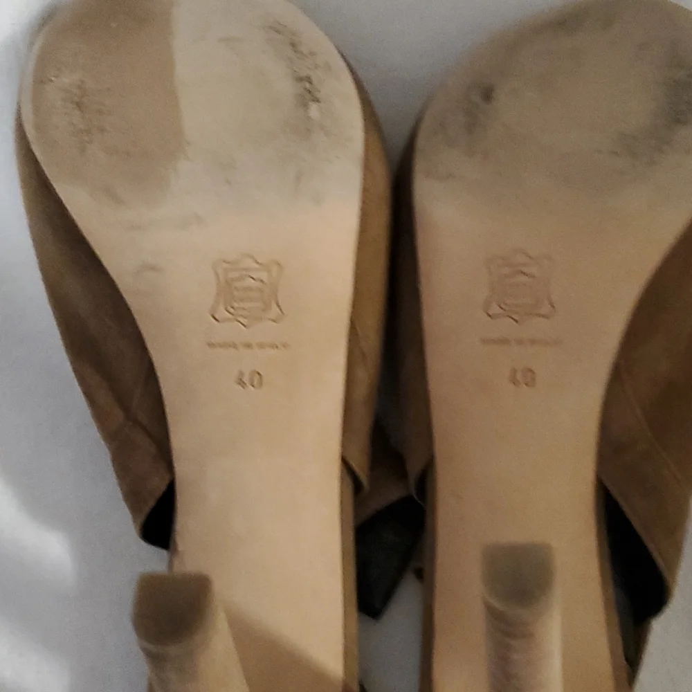 Pierre Hardy sz40(9) brown suede slingbacks